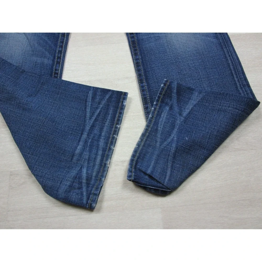 True Religion Men's Designer Jeans - Ricky Premium USA Straight 43x34 Flap Skull